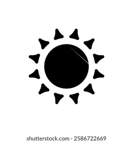 Sun icon vector illustration. Brightness sign and symbol.