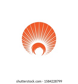 Sun icon Vector Illustration design Logo template