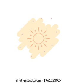 Sun Icon Vector Illustration Design