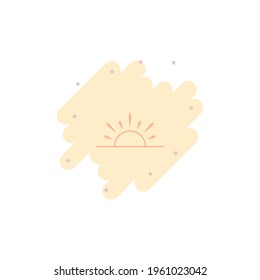 Sun Icon Vector Illustration Design