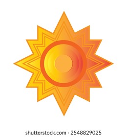 sun icon vector illustration design template