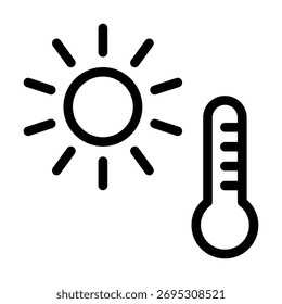Modelo de design de ilustração de vetor de ícone da Sun