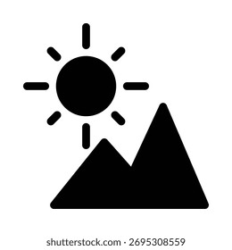 Sun icon vector illustration design template