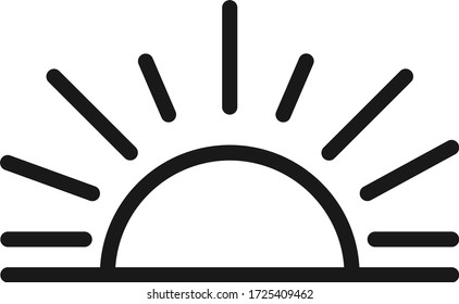 Sun-Symbol-Vektorgrafik. EPS 10   