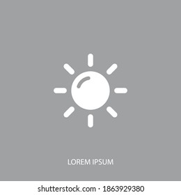 sun icon. Vector illustration EPS 10.