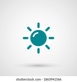 sun icon. Vector illustration EPS 10.