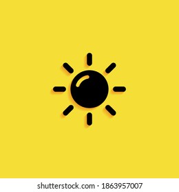 icono de sol. Ilustración del vector EPS 10.