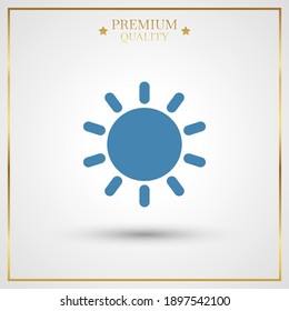 sun icon. Vector illustration EPS 10.
