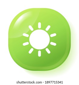 icono de sol. Ilustración del vector EPS 10.