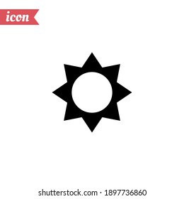 sun icon. Vector illustration EPS 10.