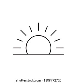 sun icon Vector illustration, EPS10.