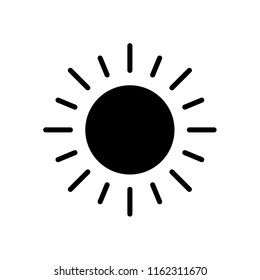 sun icon Vector illustration, EPS10.