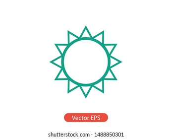 Sun icon vector illustration EPS10