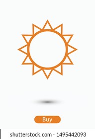 Sun icon vector illustration EPS10
