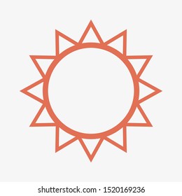 Sun icon vector illustration EPS10