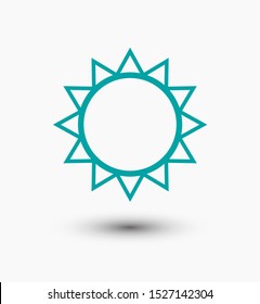 Sun icon vector illustration EPS10