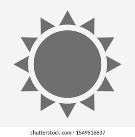 Sun icon vector illustration EPS10