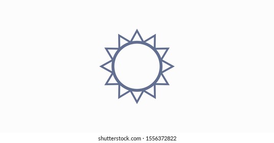 Sun icon vector illustration EPS10
