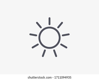 Sun-Icon-Vektorillustration, Abbildung EPS10
