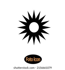 Sun icon. Vector illustration eps10
