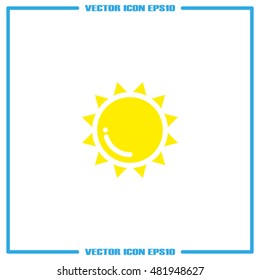 Sun icon vector illustration eps10.