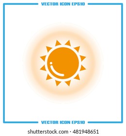 Sun icon vector illustration eps10.