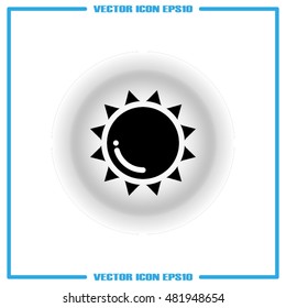 Sun icon vector illustration eps10.
