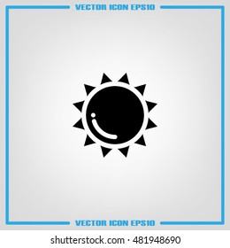 Sun icon vector illustration eps10.
