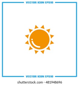 Sun icon vector illustration eps10.