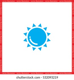 Sun icon vector illustration eps10.