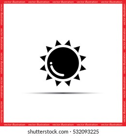 Sun icon vector illustration eps10.