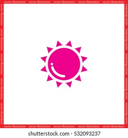 Sun icon vector illustration eps10.