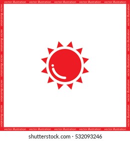 Sun icon vector illustration eps10.