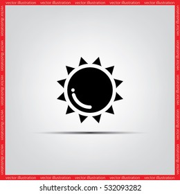 Sun icon vector illustration eps10.