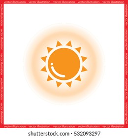 Sun icon vector illustration eps10.