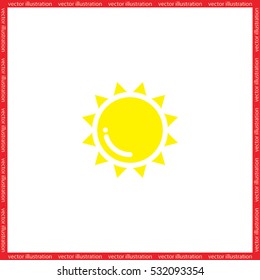 Sun icon vector illustration eps10.