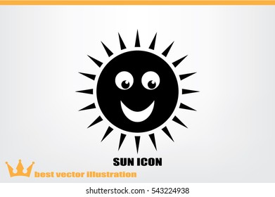 Sun icon vector illustration eps10.