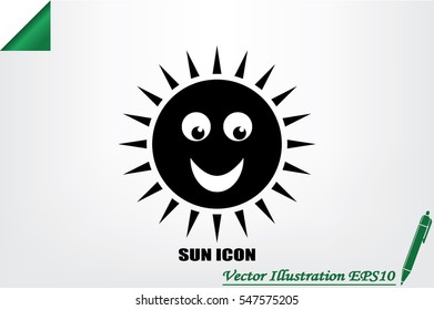 Sun icon vector illustration eps10.