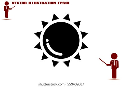 Sun icon vector illustration eps10.