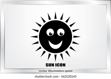Sun icon vector illustration eps10.
