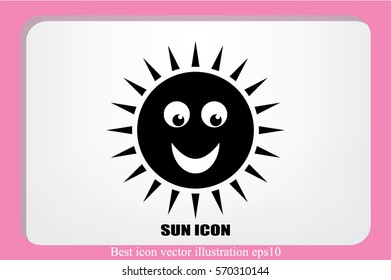 Sun icon vector illustration eps10.