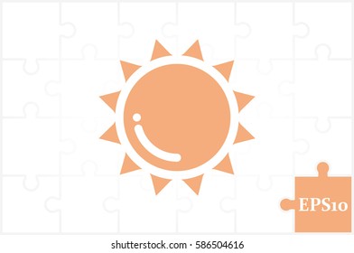 Sun icon vector illustration eps10.