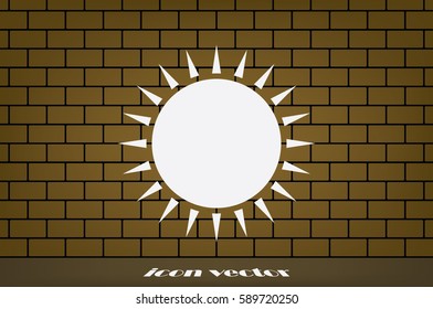 Sun icon vector illustration eps10.