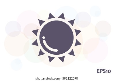 Sun icon vector illustration eps10.