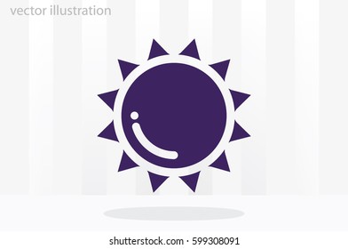 Sun icon vector illustration eps10.