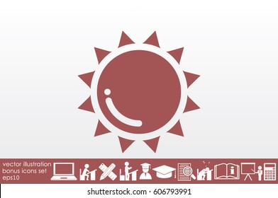 Sun icon vector illustration eps10.