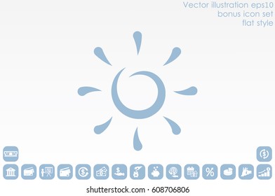 Sun icon vector illustration eps10.