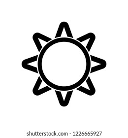 Sun icon, vector illustration. Flat design style. vector sun icon illustration isolated on white background, sun icon Eps10. sun icons graphic design vector symbols.