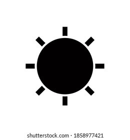 Sun icon, vector illustration. Flat design style. vector sun icon illustration isolated on white background, sun icon Eps10. sun icons graphic design vector symbols.