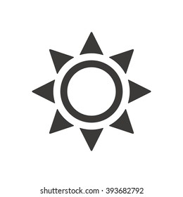   sun  icon, vector illustration. Flat design style